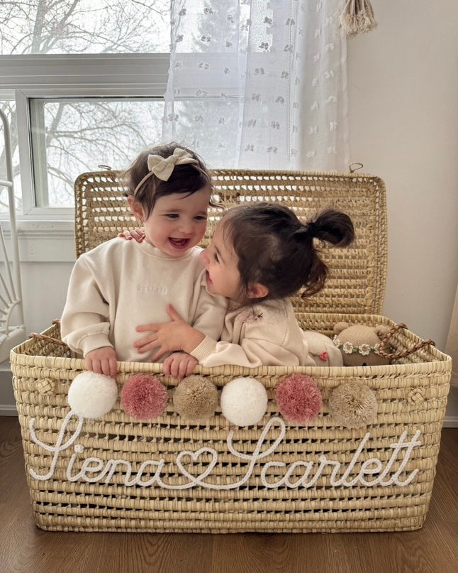 Malle de rangement personnalisée - Artisanat marocain fait main